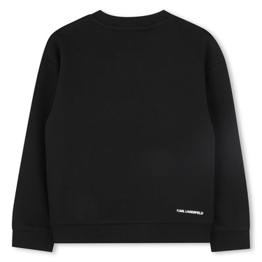 KARL LAGERFELD Sudadera para niño negra unisex